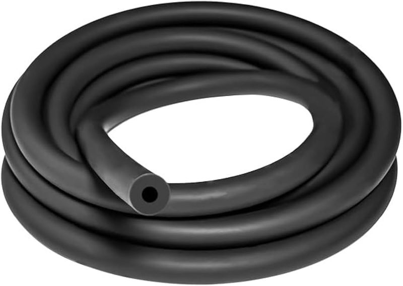 Unicaravan Silicone Vacuum Hose 10FT ID 3/16" (5mm), Wall Thickness 4mm,Matte Black Tubing, Automotive Marine & Industrial Use - Image 1
